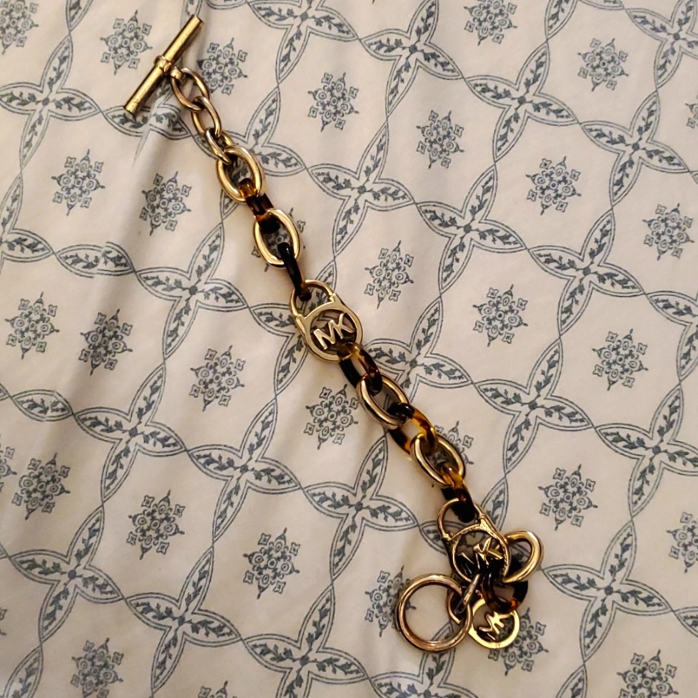 Gold and Turquoise Bracelet